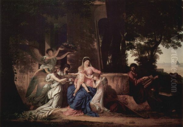 Ruhepause der Heiligen Familie in Agypten - view 1