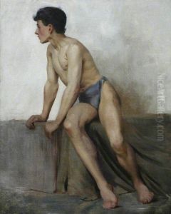Seated Nude Study by Henry Scott Tuke