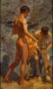 Study of Bathing Boys by Henry Scott Tuke