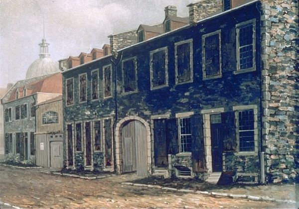 Typical Buildings on St. Amable Street, Montreal - view 1