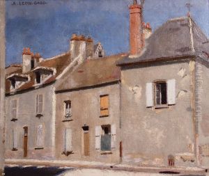 Rue a Montfort l'Amaury. by Leon Gard