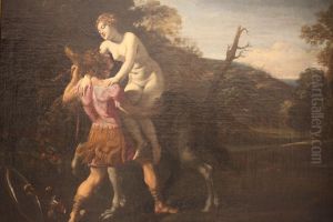 Roger arrive en Bretagne fait descendre Angelique de l'hippogriffe Roger arrive en Bretagne fait descendre Angelique de l'hippogriffe