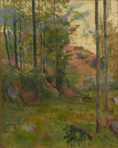 Chemin en bas de Pont-Aven by Paul Gauguin