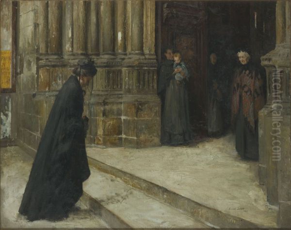 Under the church porch - view 1