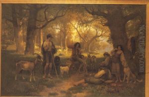 Hirtenidylle by Georg Saal