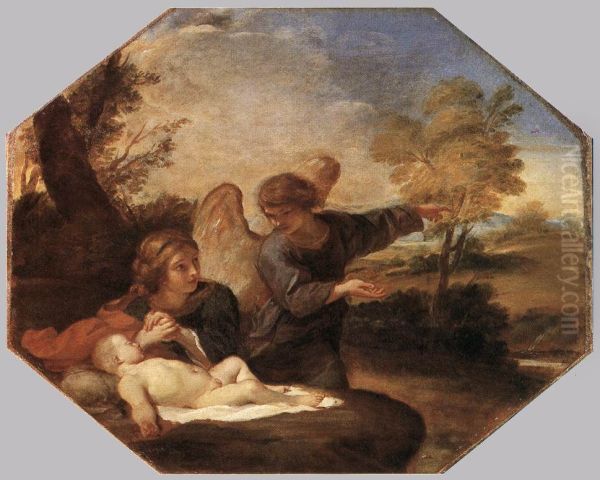 Hagar and Ishmael in the Wilderness - view 1