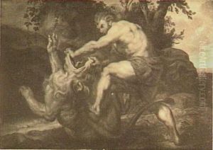Simson doodt de leeuw bij Timna met zijn blote handen (Richteren 14:5-6), na 1628