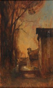 Allee des Tilleuls a Cremieu by Francois-Auguste Ravier
