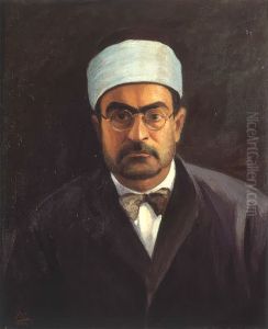 Portrait of Sheikh Mustafa Al-Ghalayini (1885 - 1944).