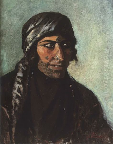 Portrait de Bedouine (La Diseuse de Bonne Aventure). - view 1