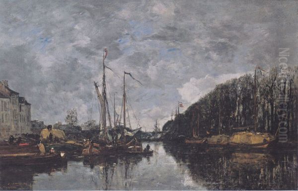Kanal an der Allee Verte in Brussel - view 1
