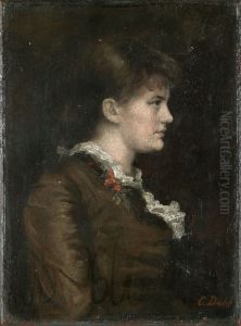 Portrett av Anna Dahl (gift Munch) by Cecilie Dahl