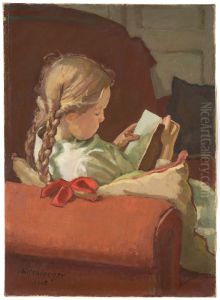 Lesendes Madchen by Ernst Wurtenberger