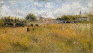 Landschaft am Ufer der Seine in Rueil by Pierre Auguste Renoir