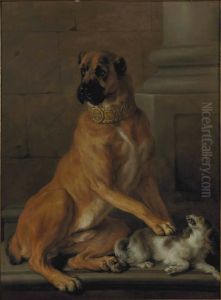 Portrait of Tambon, dog of the Duke of Vendome by Nicasius Bernaerts