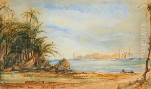 A Ceylon harbour - view 1