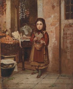 Kleine Marktverkauferin
