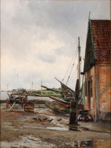 After the rain, harbour view from Kastrup, Denmark After the rain, harbour view from Kastrup, Denmark
