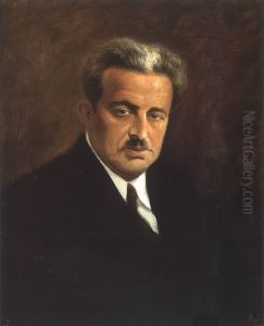 Portrait of Amin Al-Rihani. Portrait of Amin Al-Rihani.