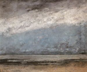 La Mer pres de Trouville by Gustave Courbet