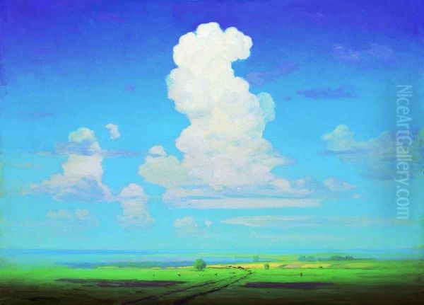 Cloud over the steppe - view 1