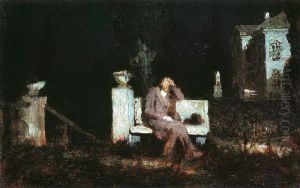 Moon night. Thinking by Arkhip Kuindzhi