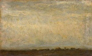 Autumn. Stormy day over the steppe by Arkhip Kuindzhi