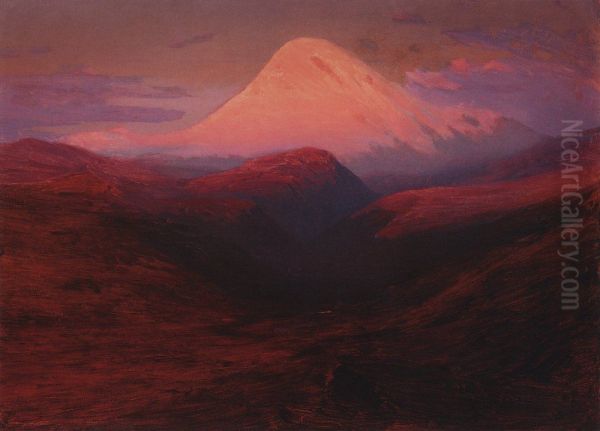 Kazbek in the evening - view 1