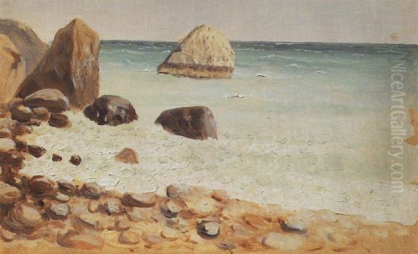 Rocky seashore. The Crimea - view 1