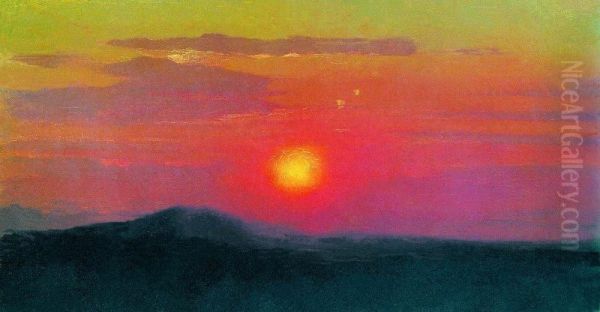 Red sunset - view 1