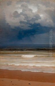 Breakers on a rainy day by Arkhip Kuindzhi