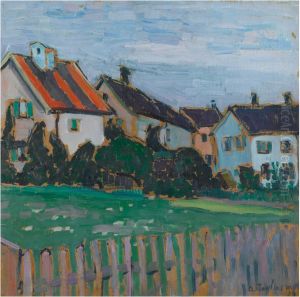 HOUSES WITH FRONT GARDENS by Alexei Jawlensky
