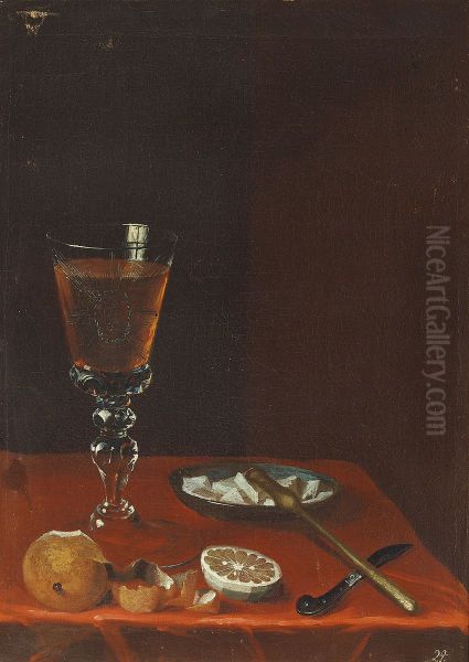 Still-life with glass cup and fruit. No. 27. - view 1
