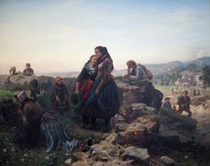 Abschied der Auswanderer by Karl Hubner