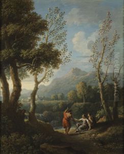 Idyllic Landscape by Jan Frans van Bloemen