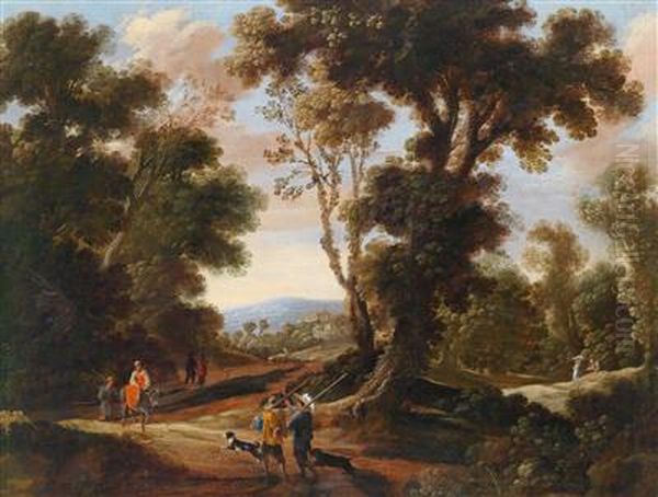 A hunting party in the Sonian Forest - view 1