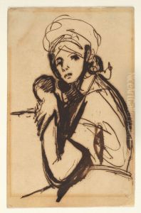 Half-Figure of a Young Woman Half-Figure of a Young Woman