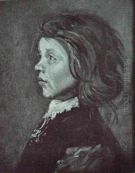 Head of a boy facing left - view 1