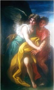 Jacob Wrestling with the Angel by Niccolo Bambini