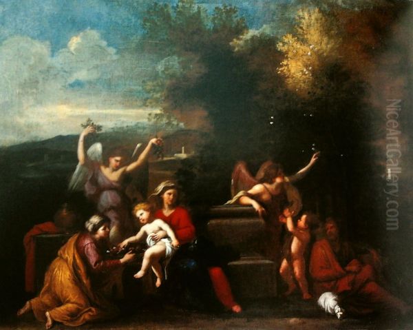 Rest on the flight into Egypt (Mystical Marriage of Saint Catherine). - view 1