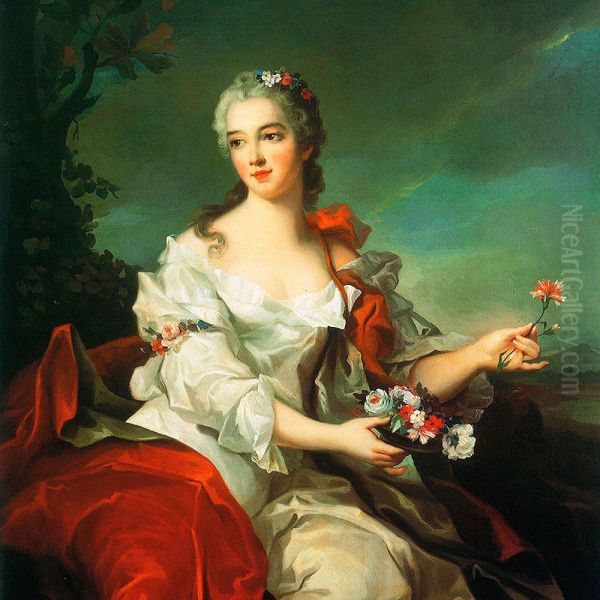 Portrait of a lady as Flora said to be Victoire de France. - view 1