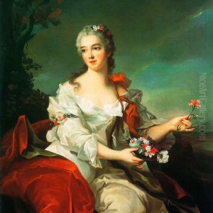 Portrait of a lady as Flora said to be Victoire de France.