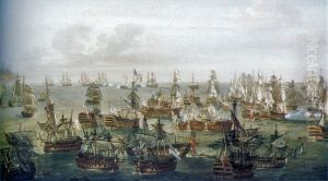 Trafalgar Battle - 21st of Octaber 1805 - Situation at 17h
