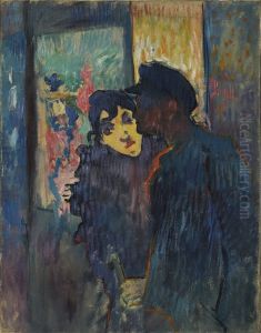 Le couple au cabaret du Lapin Agile by Louis Valtat