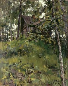 Old Bath-House in Domotkanovo by Valentin Serov