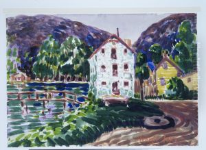 Old Gristmill, The Berkshires by George Luks