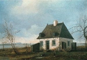 Old Fortified House at La Prairie, QC by Henry Richard Bunnett