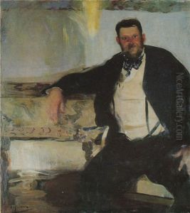 Portrait of Jan Stanislawski (1860-1907). by Oleksandr Murashko