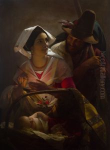 Nativita in costume Romano by Jan Baptist Lodewyck Maes