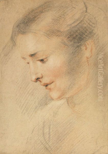 Etude de tete de femme - view 1